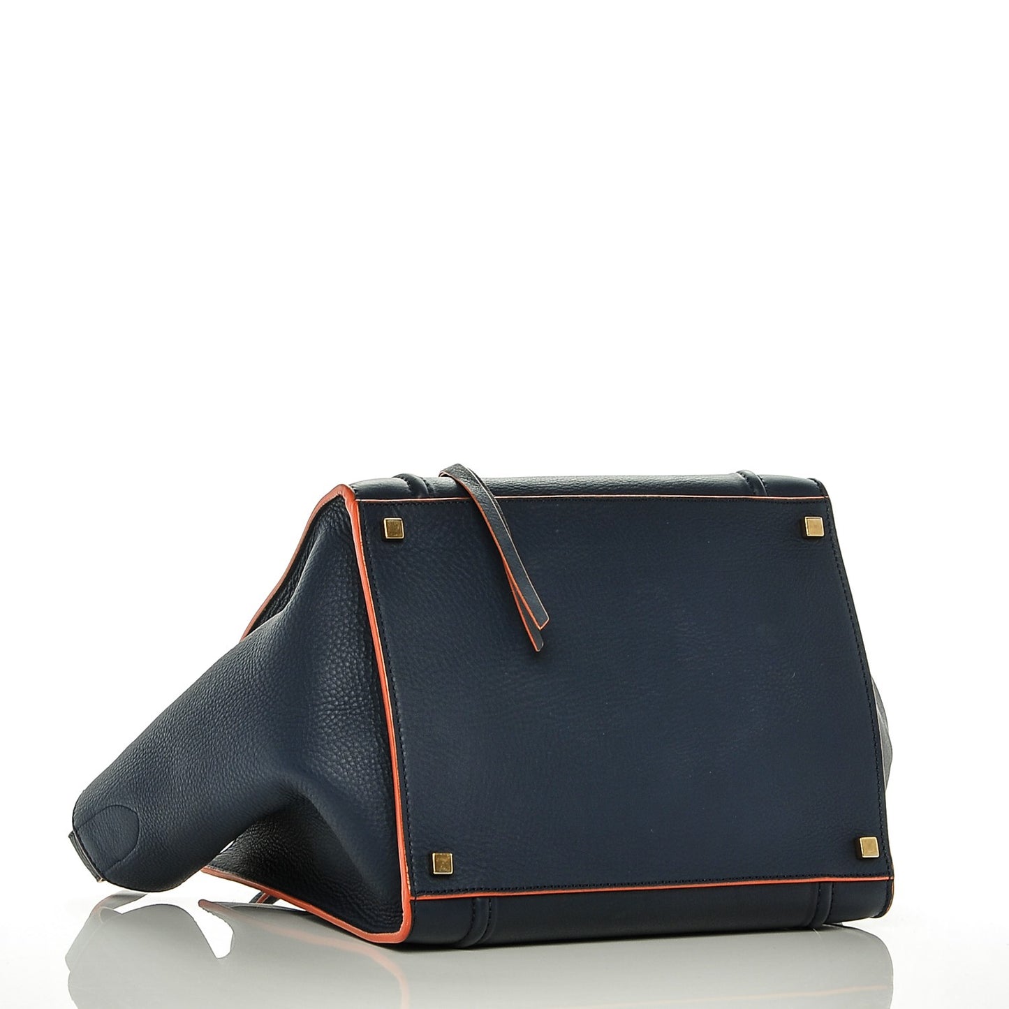 Baby Grained Calfskin Medium Phantom Luggage Midnight