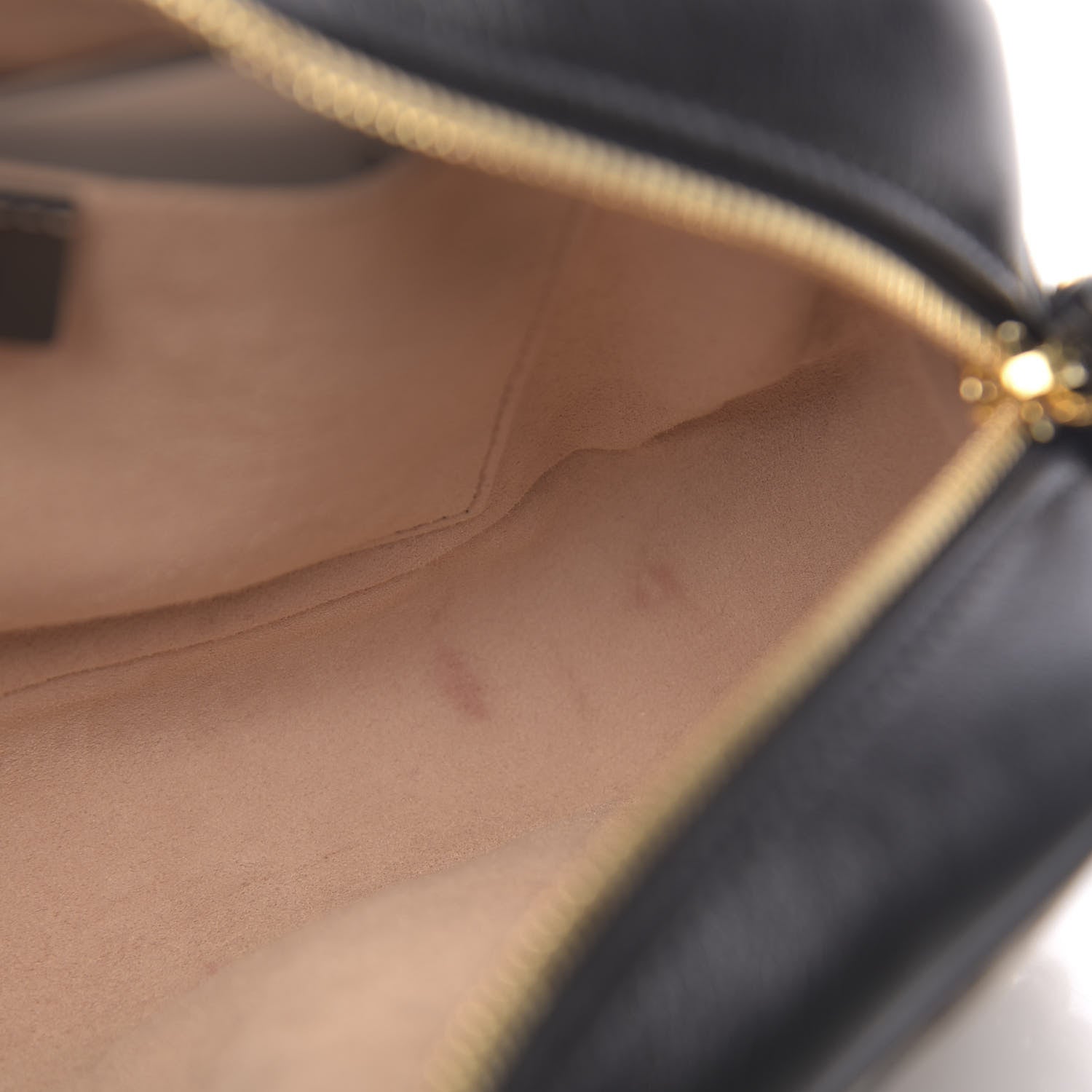 Gucci Monogram Matelasse Diagonal Small GG Marmont Chain Shoulder Bag Beige Black 10 of 11