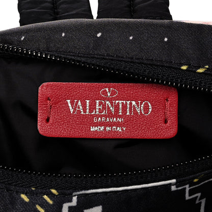 Valentino Garavani Nylon Game Print Backpack Black 5 of 11