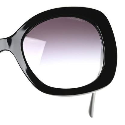 Chanel Acetate Sunglasses 71414 Black White 7 of 8