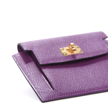 Hermes Chevre Mysore Kelly Pocket Compact Wallet Anemone 8 of 10