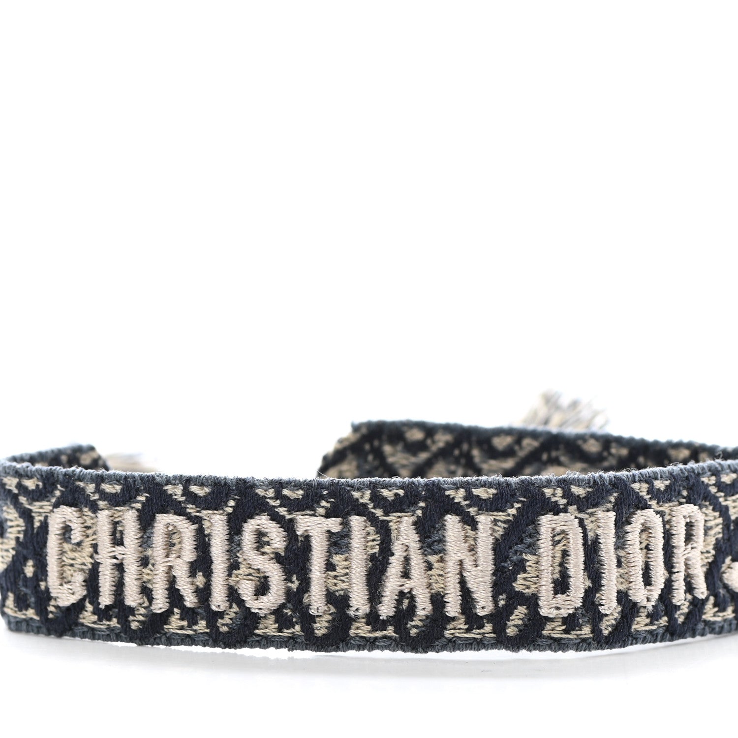 Christian Dior Woven Cotton J'Adior Friendship Bracelet Set Navy 4 of 5
