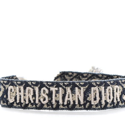 Christian Dior Woven Cotton J'Adior Friendship Bracelet Set Navy 4 of 5
