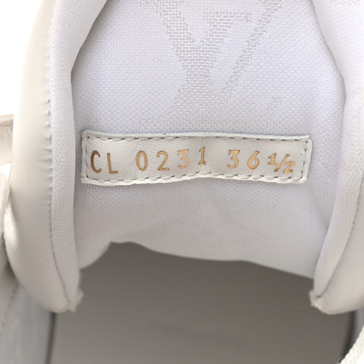 Louis Vuitton Metallic Calfskin Embossed Monogram Boombox Sneakers 36.5 White Silver 6 of 10