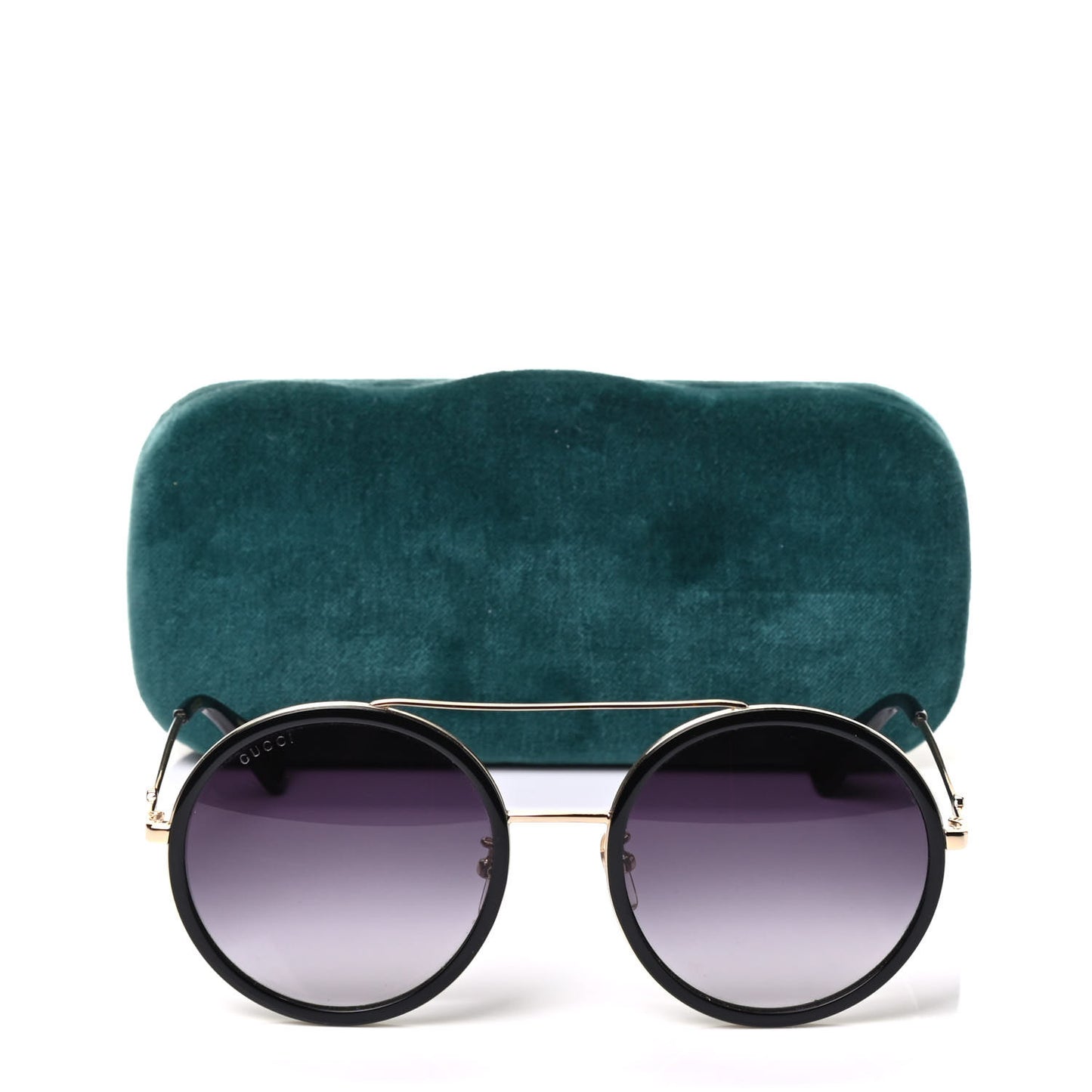 Metal Round Frame Sunglasses GG0061S Black