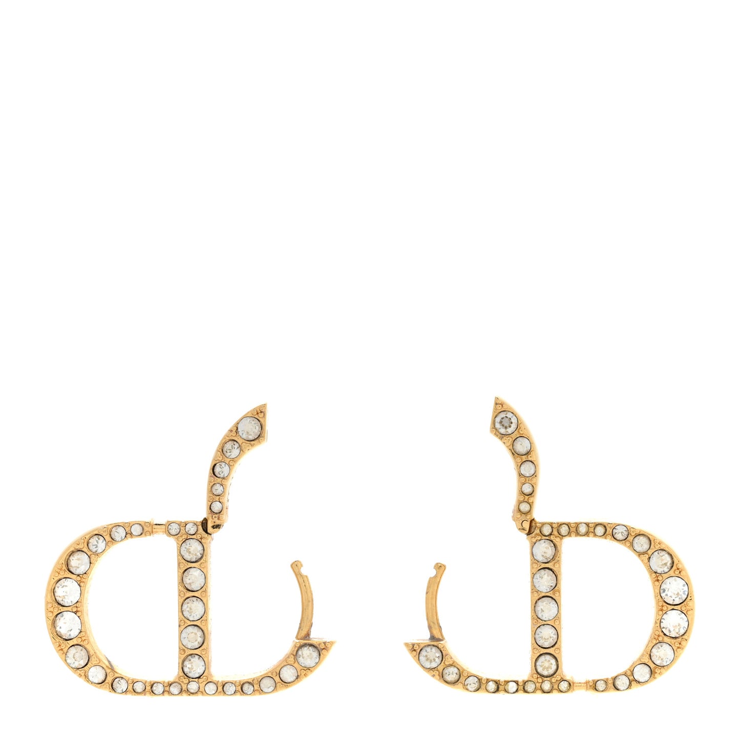 Crystal 30 Montaigne Earrings Gold