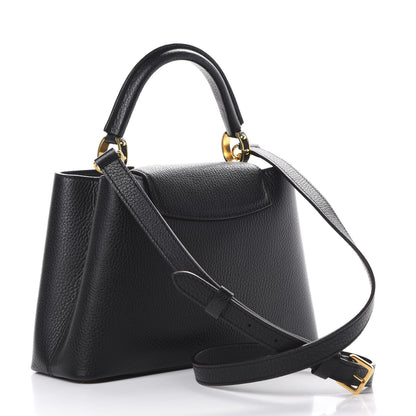 Louis Vuitton Taurillon Capucines BB Black 2 of 13