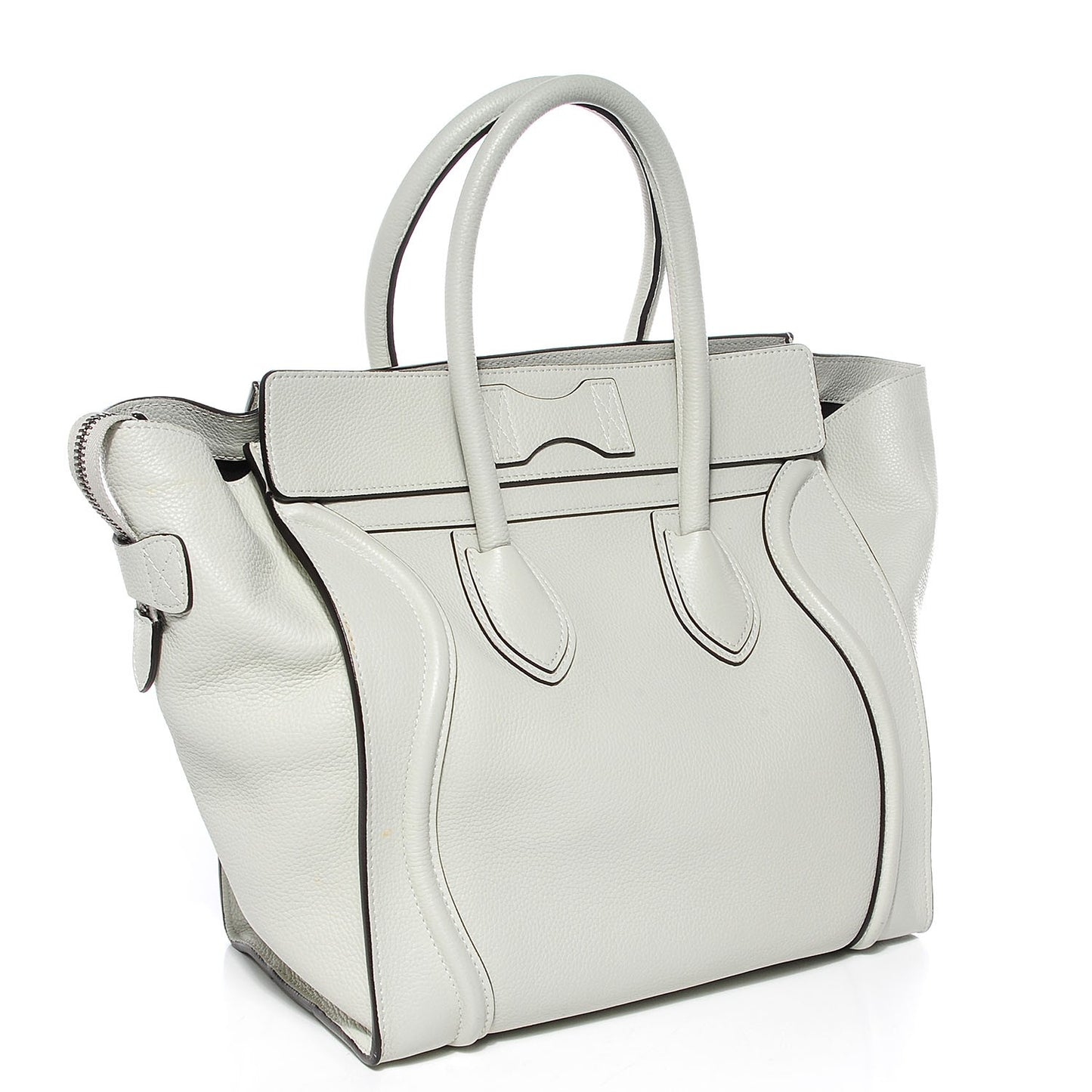 Drummed Calfskin Mini Luggage Lune