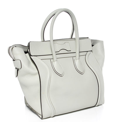 Celine Drummed Calfskin Mini Luggage Lune 3 of 8