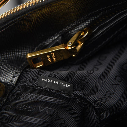 Prada Saffiano Medium Galleria Double Zip Tote Black 8 of 9