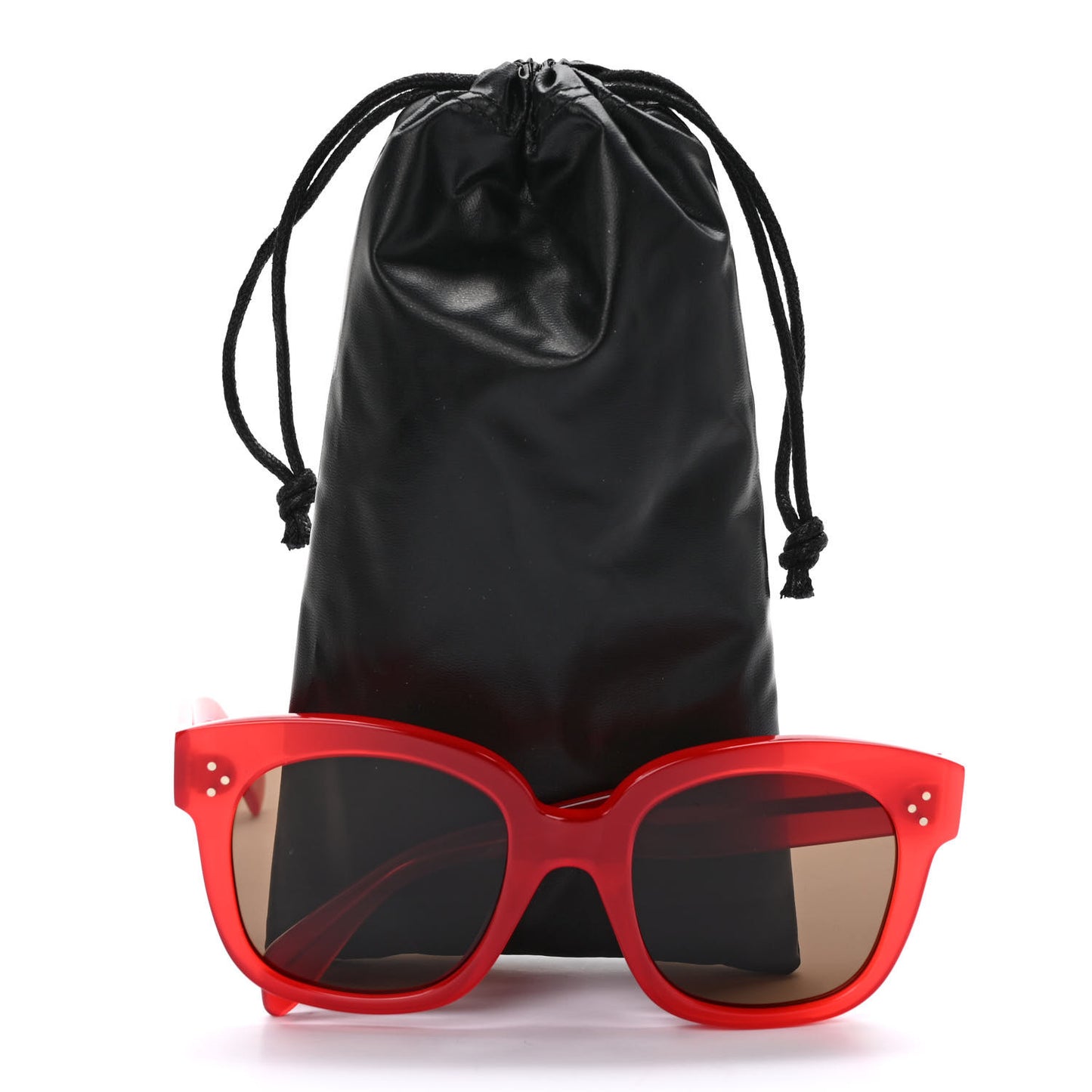 Polarized Square Sunglasses CL40002U Milky Red