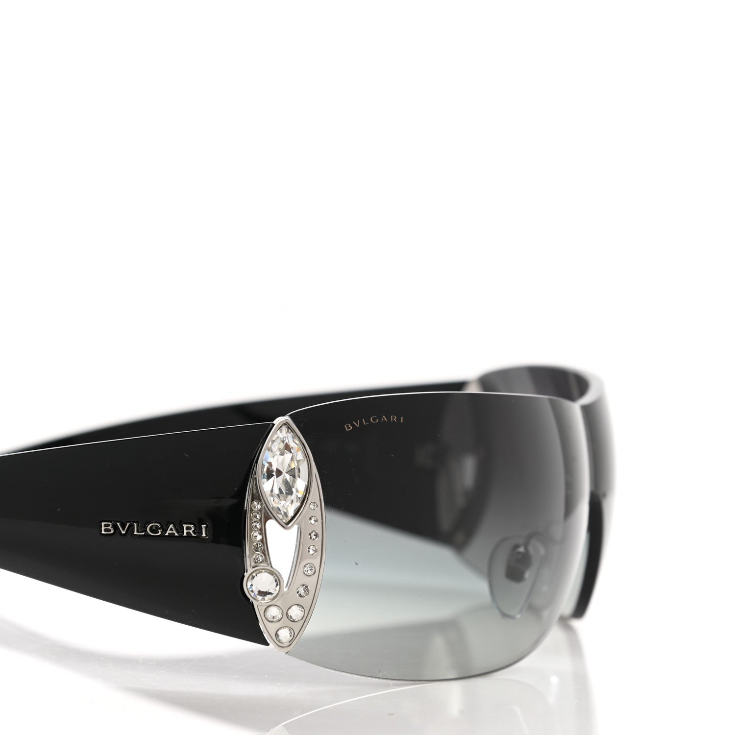 Bulgari Crystal Sunglasses 8026-B Black 5 of 9