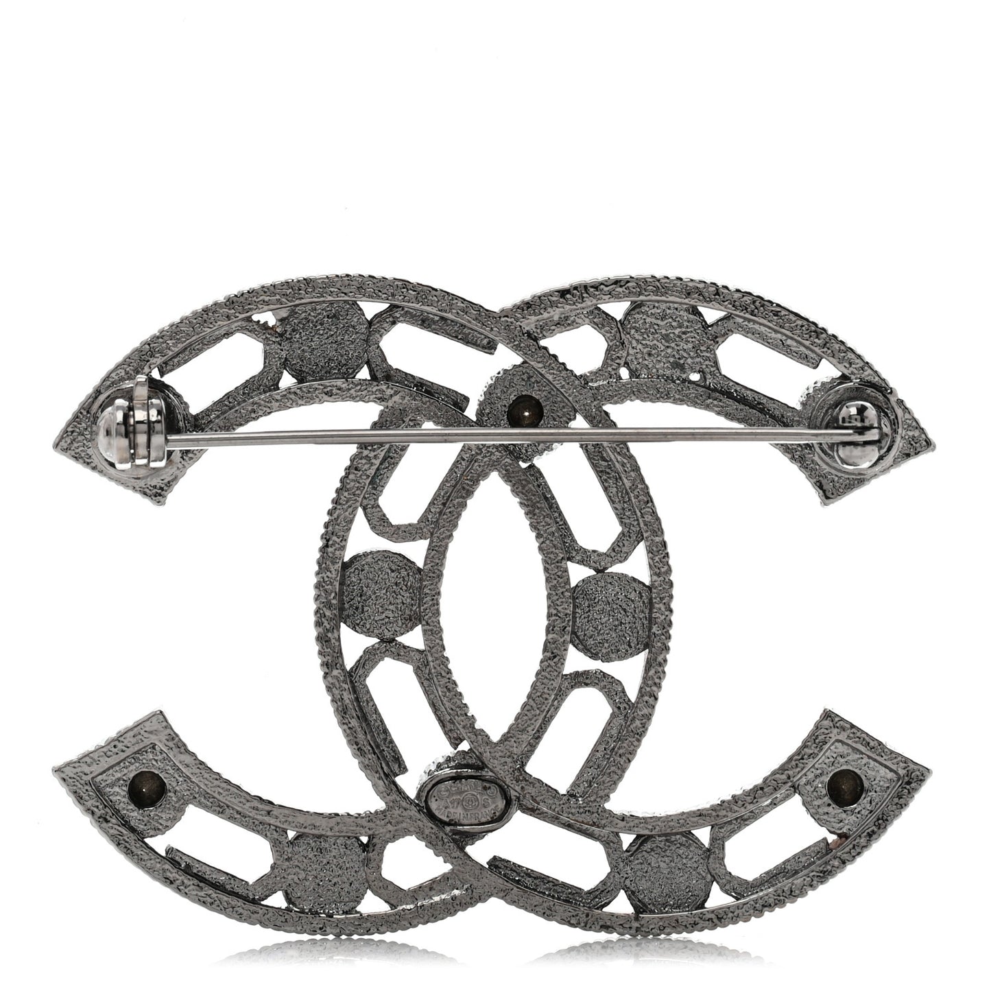 Ruthenium Crystal CC Brooch