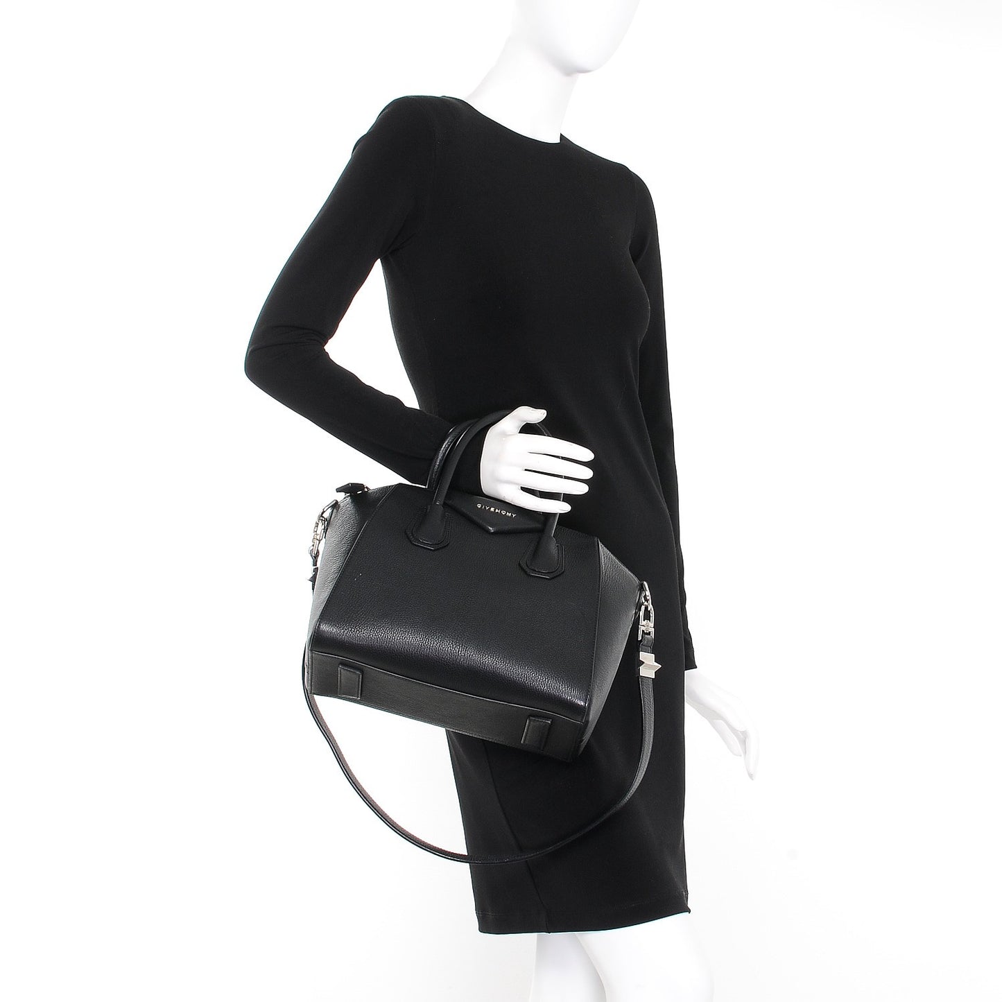 Sugar Goatskin Small Antigona Black