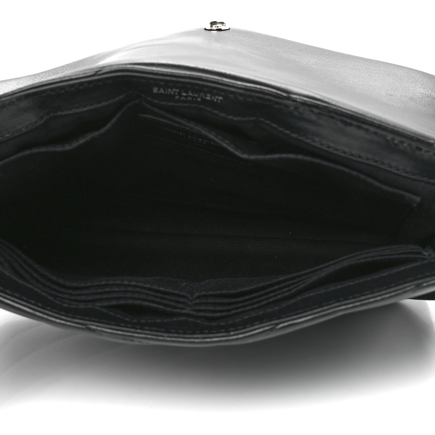 Saint Laurent Calfskin Y Quilted Monogram Loulou Flap Bag Black 5 of 14