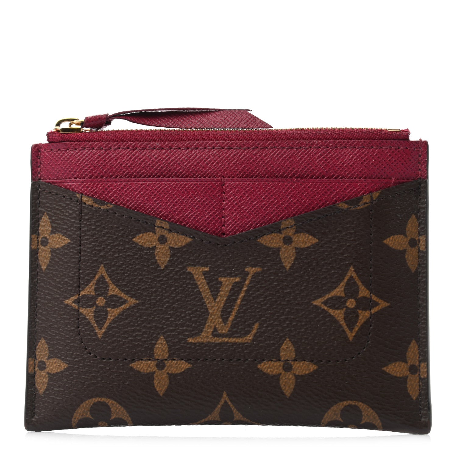 Louis Vuitton Monogram Zipped Card Holder Fuchsia 1 of 6