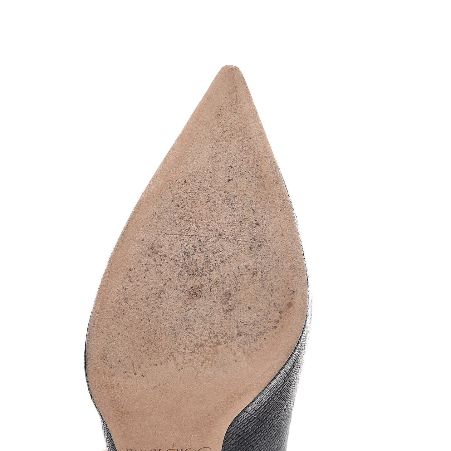 Snakeskin Pointed Toe Pumps 40 Black