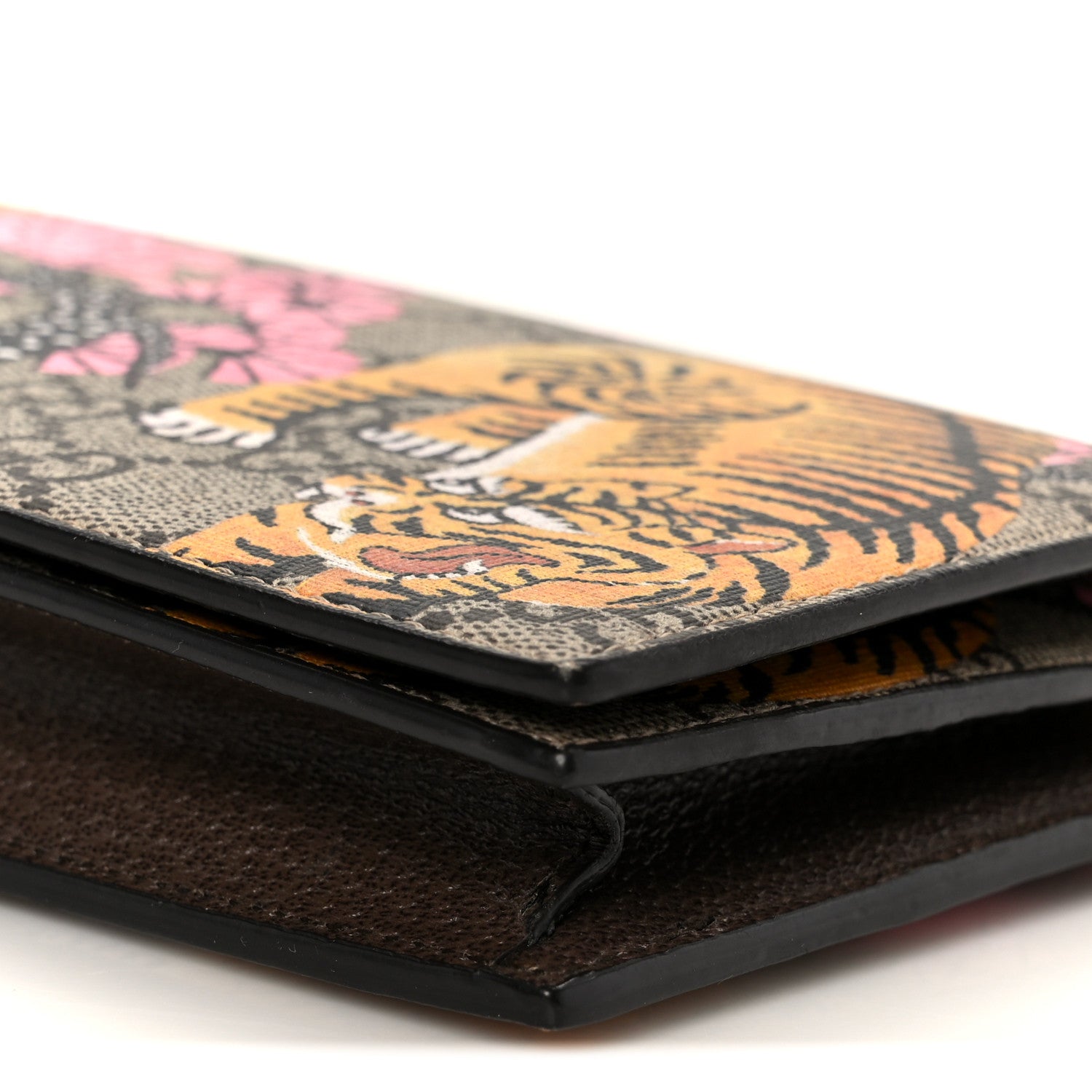 Gucci GG Supreme Monogram Bengal Chain Wallet Beige Pink 10 of 10