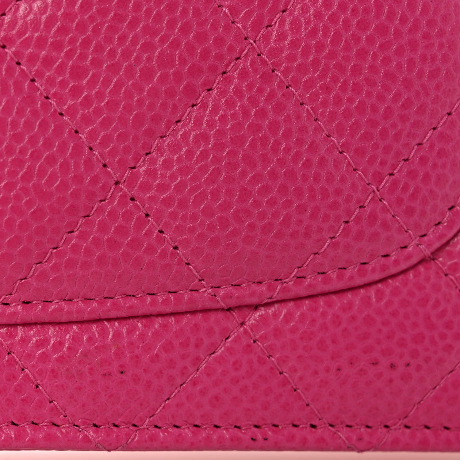 Chanel Caviar Enamel Quilted Wallet On Chain WOC Pink 12 of 12