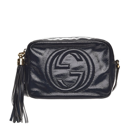 Gucci Vernice Naplack Small Soho Disco Bag Uniform Blue 1 of 8