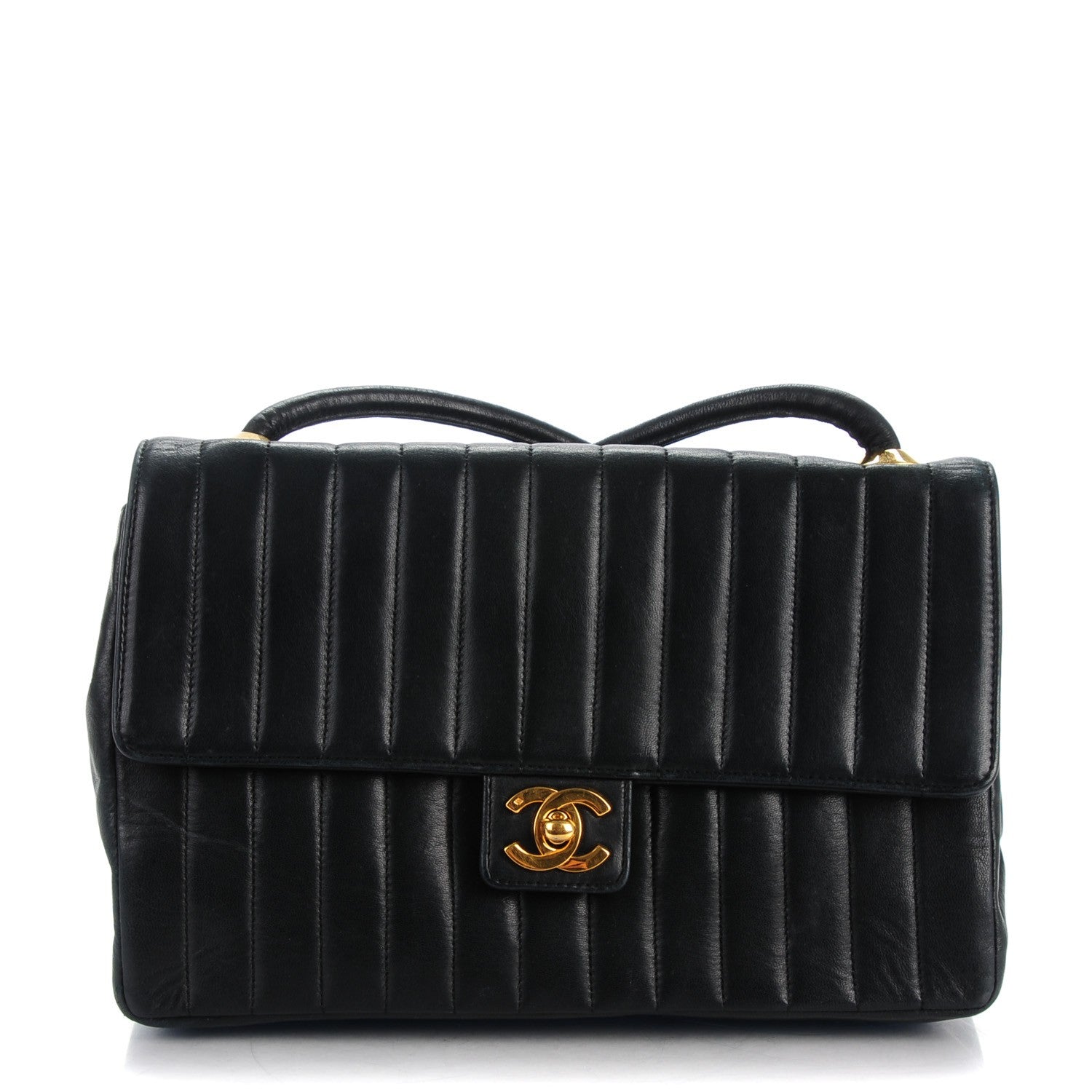 Chanel Lambskin Vertical Quilt Small Flap Black 1 of 9