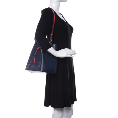 Louis Vuitton Epi Neonoe Indigo Coquelicot 2 of 10