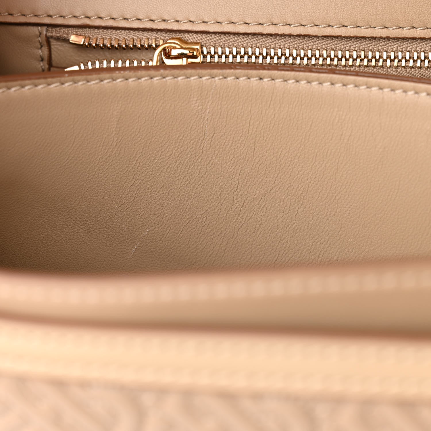Burberry Calfskin Monogram Embossed Medium TB Chain Bag Honey 10 of 12