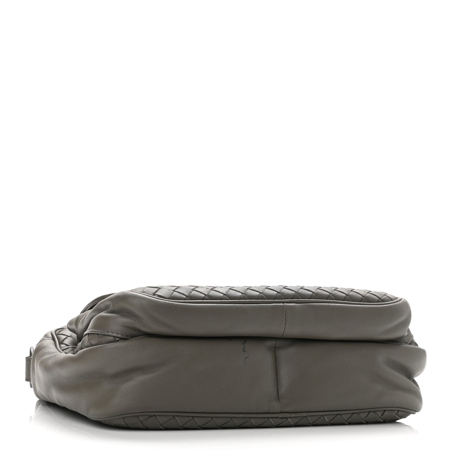 Nappa Intrecciato Messenger Bag Grey