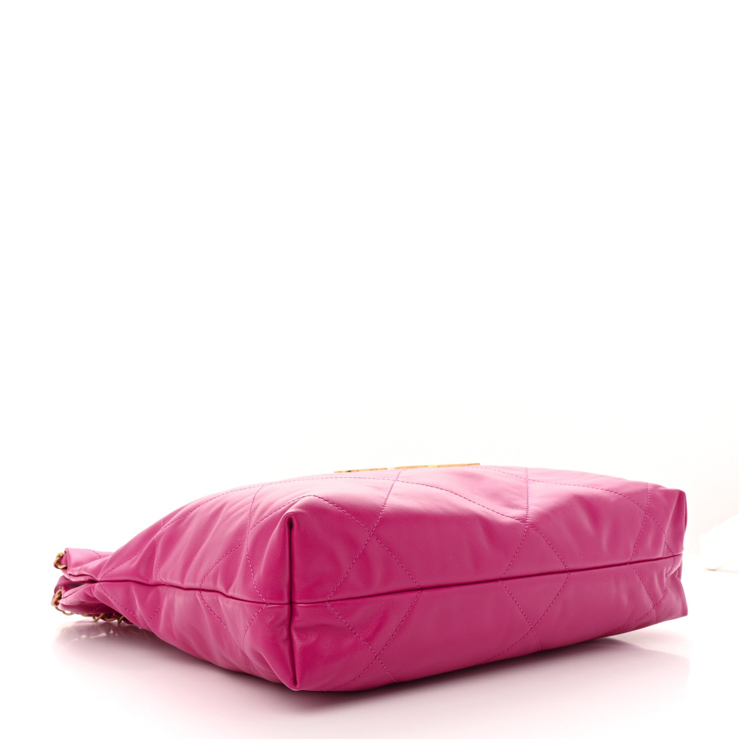 Chanel Shiny Calfskin Quilted Small Chanel 22 Fuchsia 4 of 11