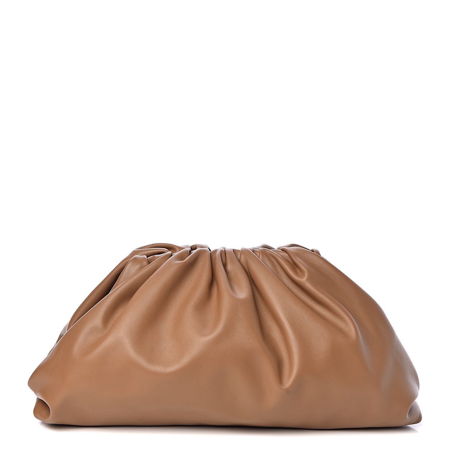 Bottega Veneta Smooth Butter Calf The Pouch Oversized Clutch Cammello 1 of 9