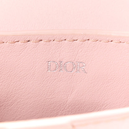 Christian Dior Grained Calfskin Saddle Mini Key Ring Pink 4 of 5