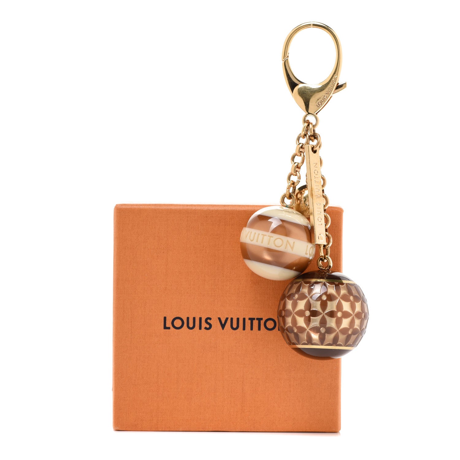Louis Vuitton Mini Lin Croisette Bag Charm Beige 4 of 4