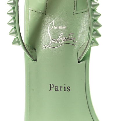 Christian Louboutin Patent Calfskin So Me Spike 85 Wedge Sandals 39 Studio Green 7 of 7