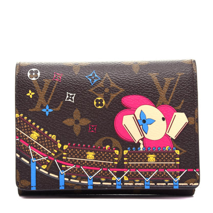 Louis Vuitton Monogram 2020 Christmas Animation Roller Coaster Victorine Wallet Pivoine 1 of 9