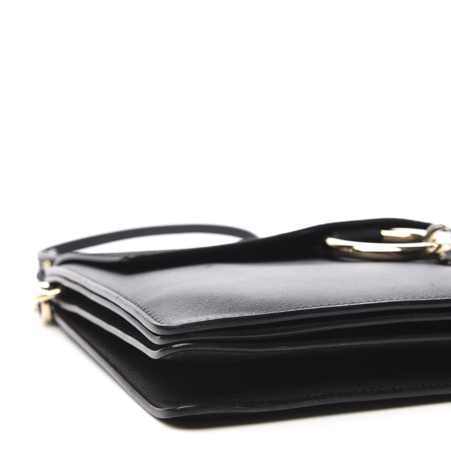 Chloe Suede Calfskin Medium Faye Shoulder Bag Black 6 of 9