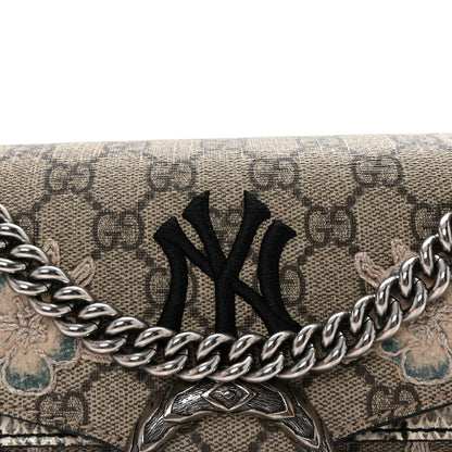 Gucci X MLB GG Supreme Monogram Snakeskin NY Yankees Patch Embroidered Small Dionysus Shoulder Bag 8 of 10