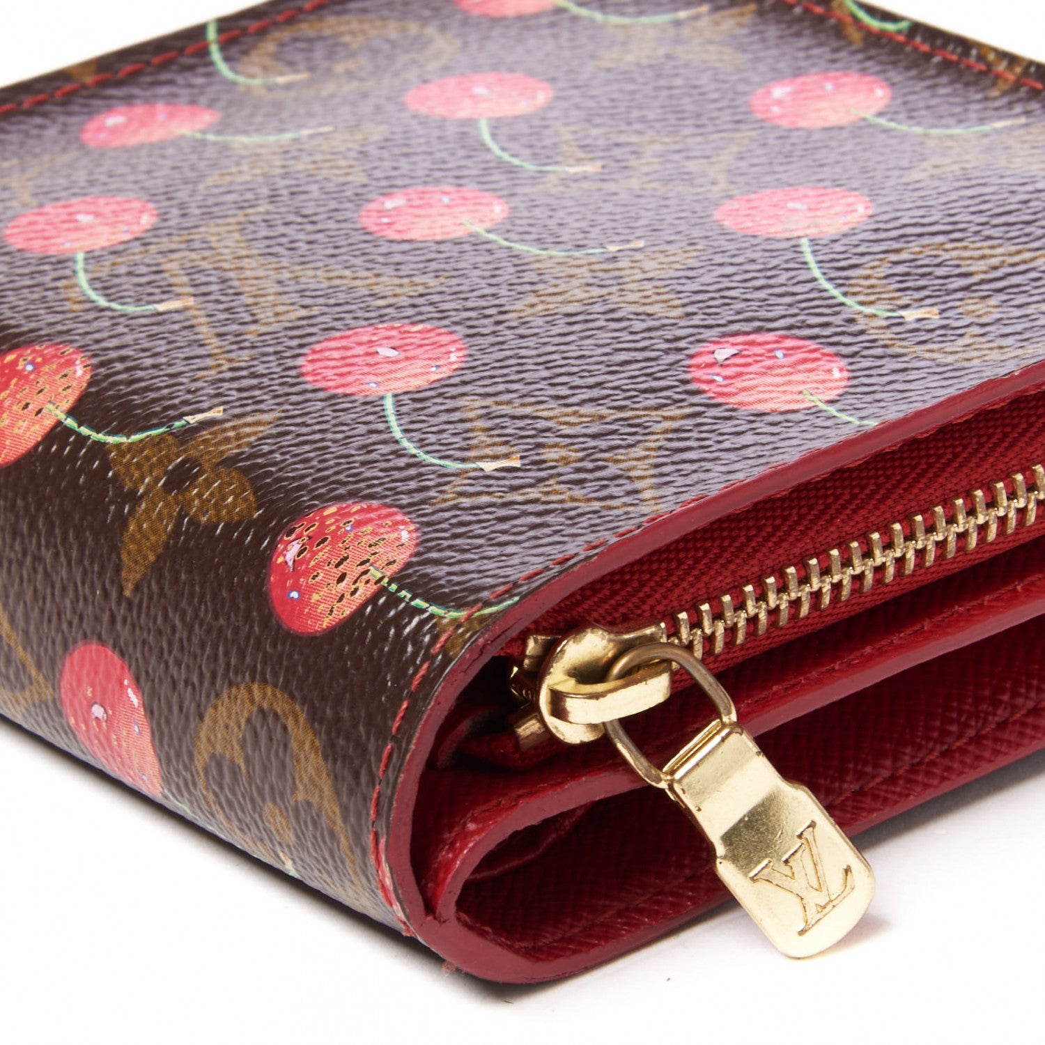 Louis Vuitton Monogram Cerises Compact Zippe Wallet 6 of 8