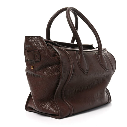 Celine Pebbled Calfskin Mini Luggage Chocolate 3 of 9