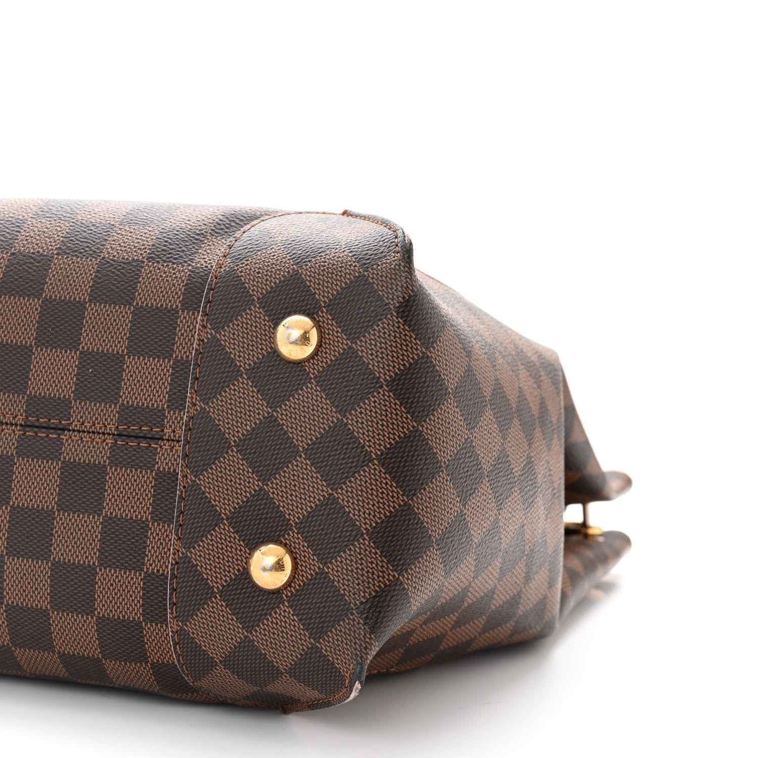 Louis Vuitton Damier Ebene Caissa Hobo Rose Ballerine 10 of 11