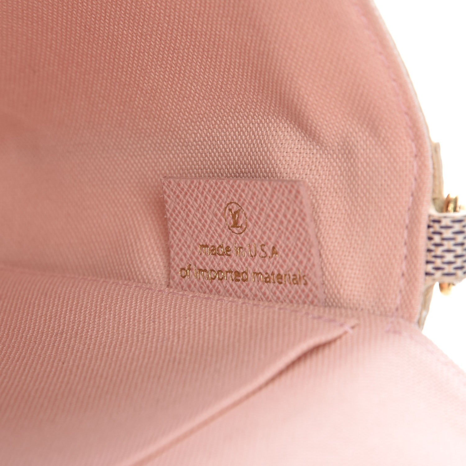 Louis Vuitton Damier Azur Pochette Felicie Chain Wallet Rose Ballerine 7 of 9