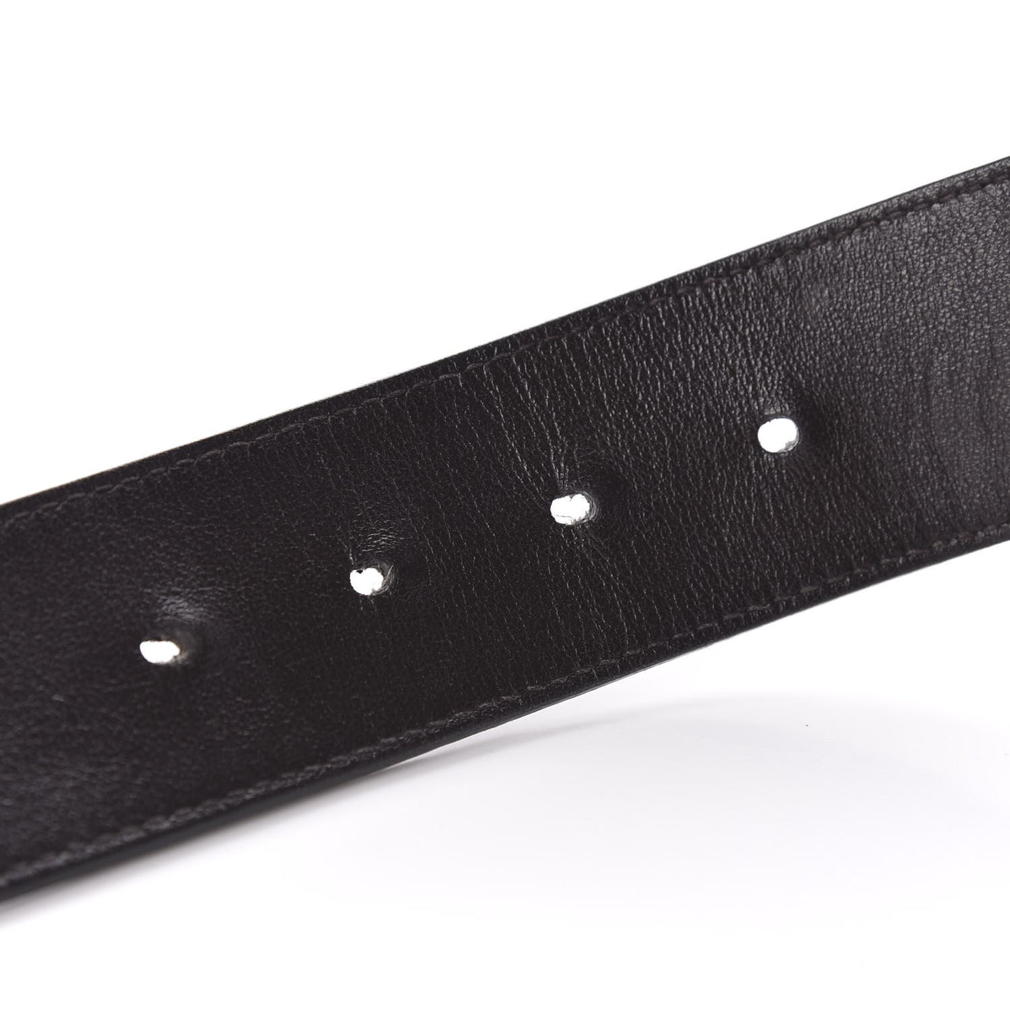 Textured Dollar Calfskin Double G 40mm Belt 100 40 Dark Cocoa