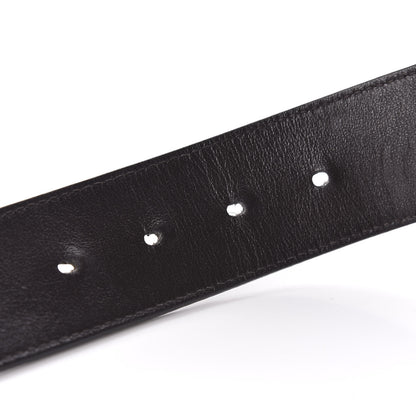 Gucci Textured Dollar Calfskin Double G 40mm Belt 100 40 Dark Cocoa 4 of 5