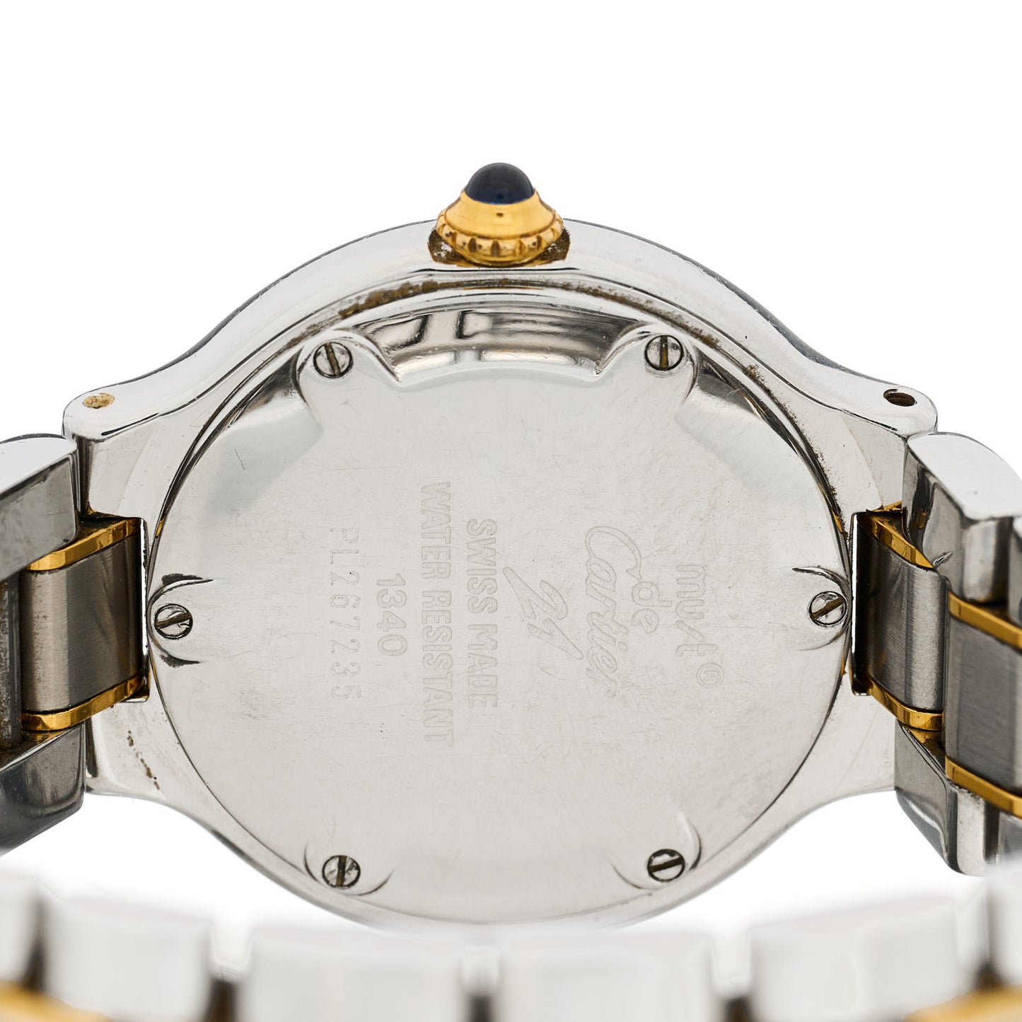 Stainless Steel 18K Yellow Gold 28mm Must De 21 Quartz Watch