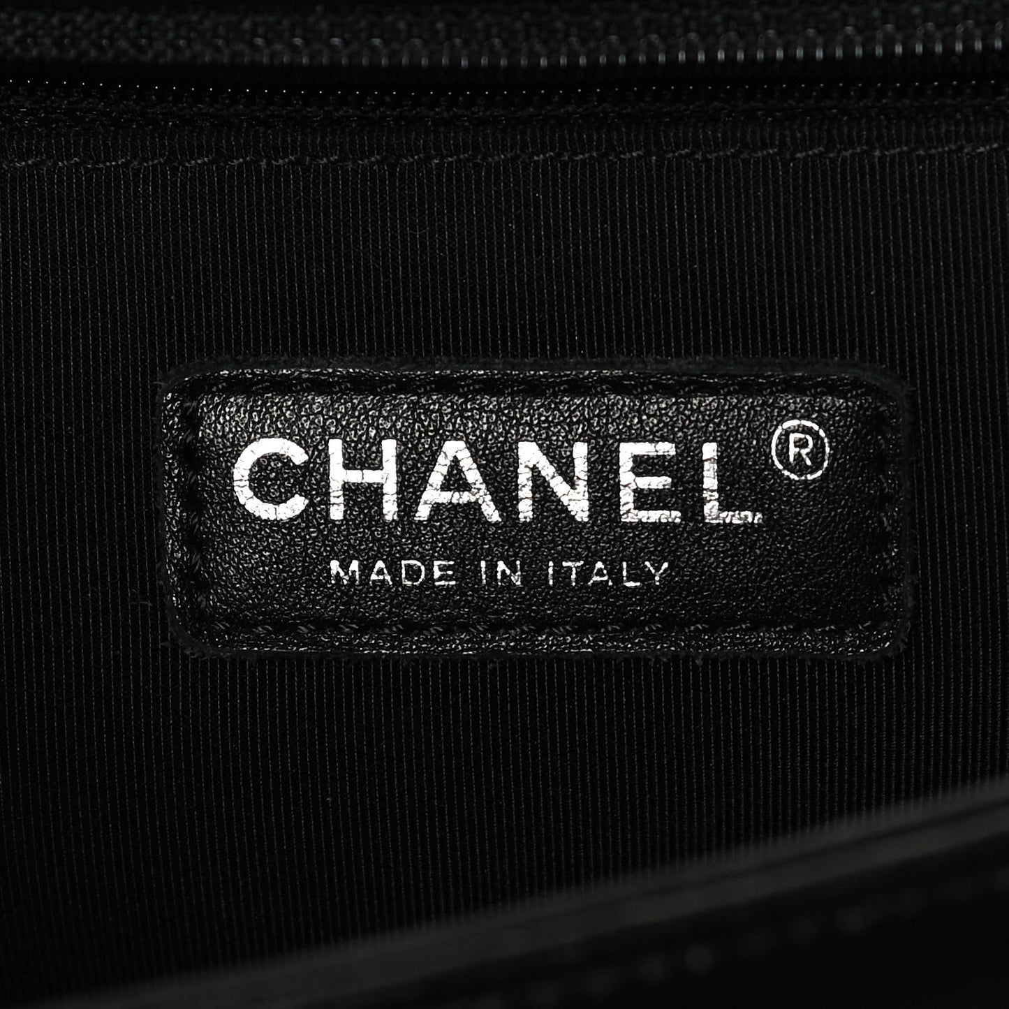 Lambskin Quilted Large Boy Flap Black