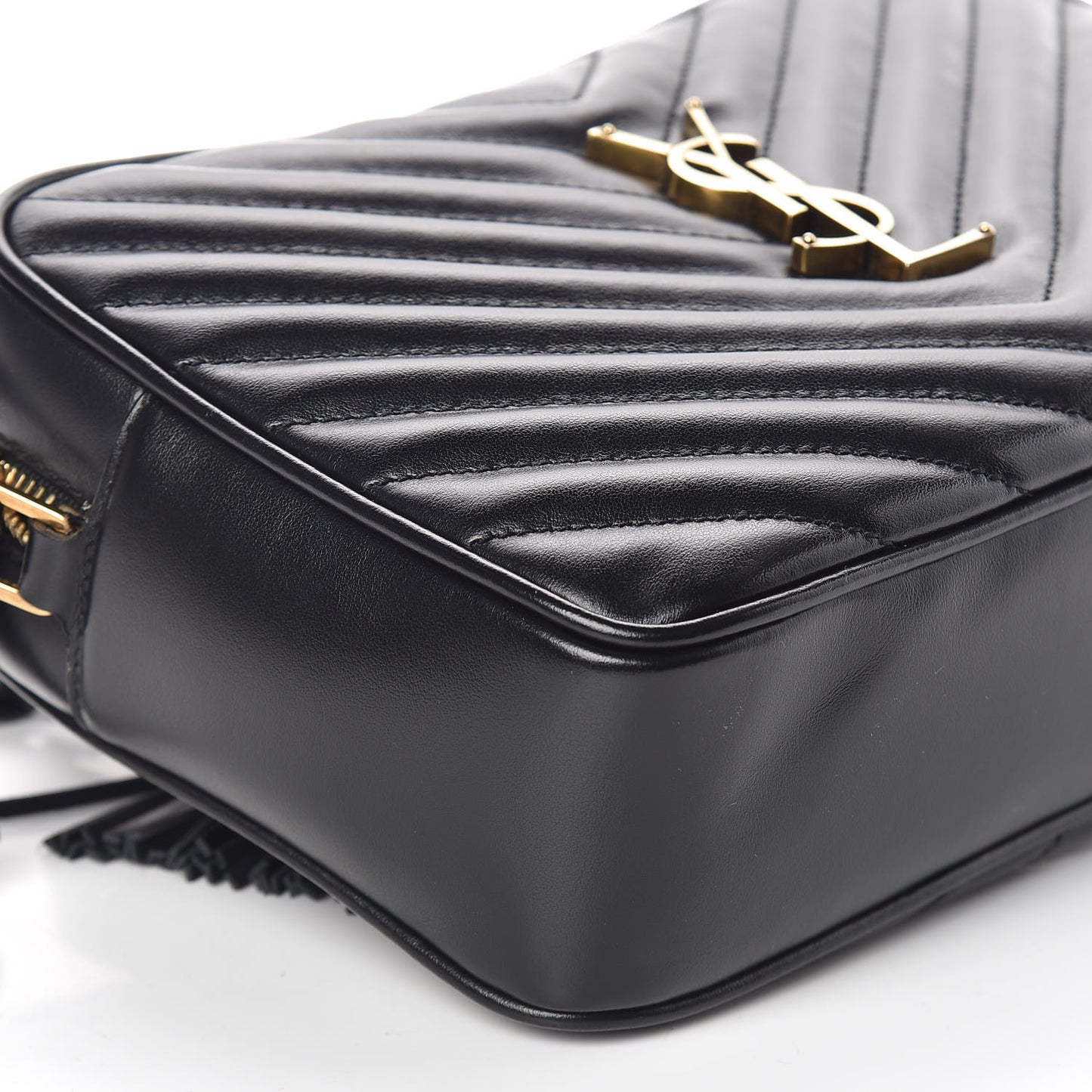 Calfskin Matelasse Monogram Lou Camera Bag Black