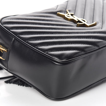 Saint Laurent Calfskin Matelasse Monogram Lou Camera Bag Black 5 of 9