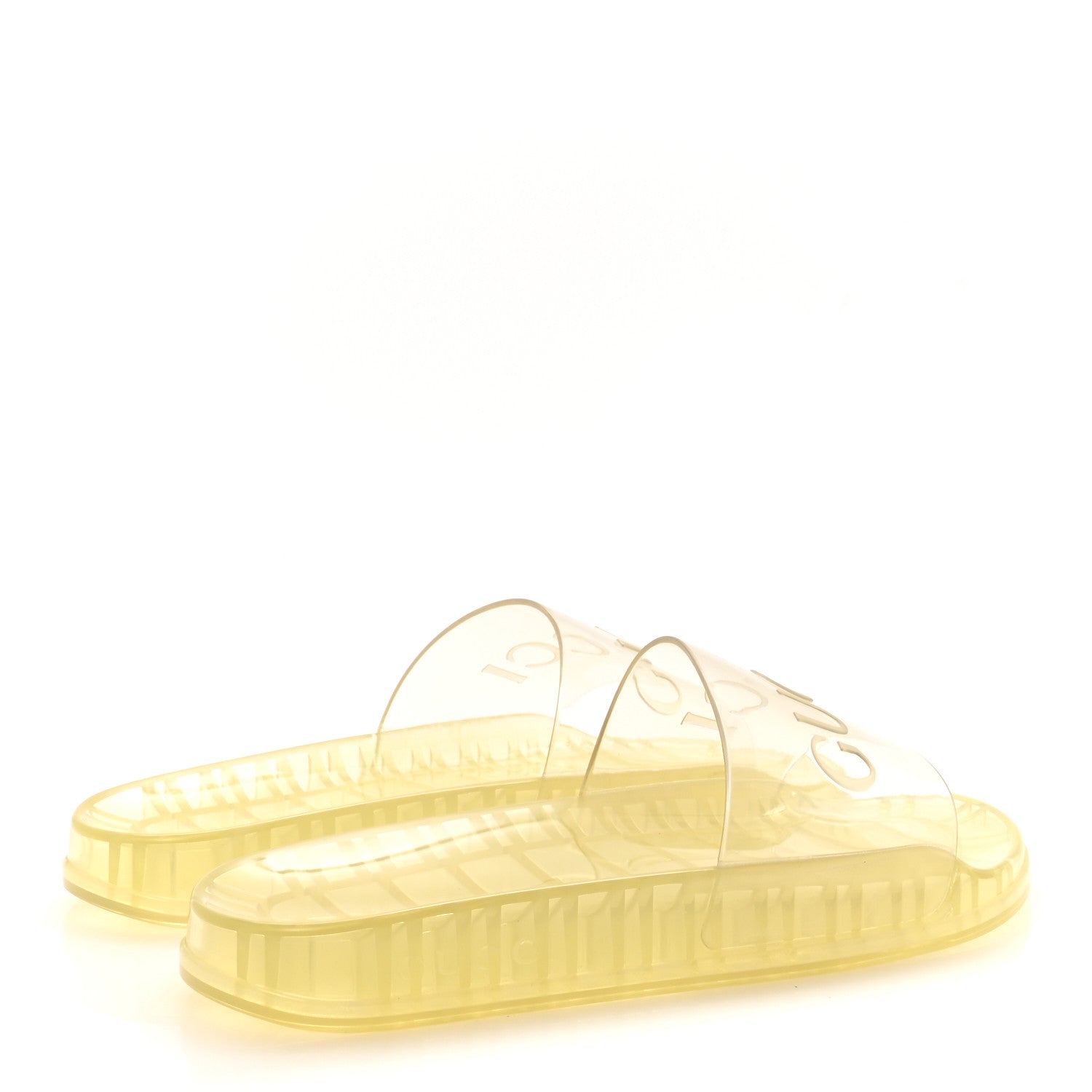 Gucci Rubber Mens Pursuit Slide Sandals 10 Transparent 5 of 8