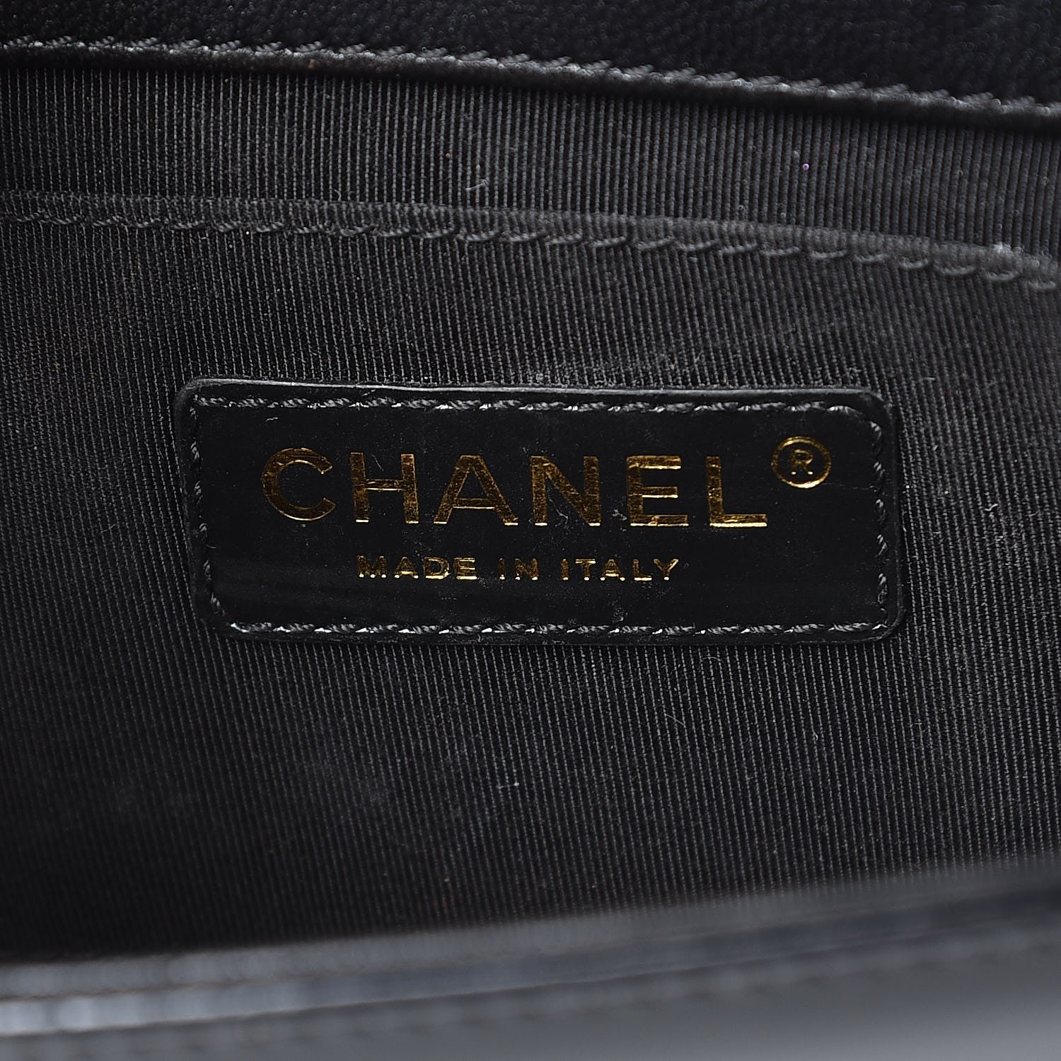 Chanel Patent Calfskin Quilted Boy Clutch With Removable Chain Black 6 of 7