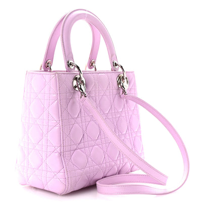 Christian Dior Lambskin Cannage Medium Lady Dior Purple 3 of 9
