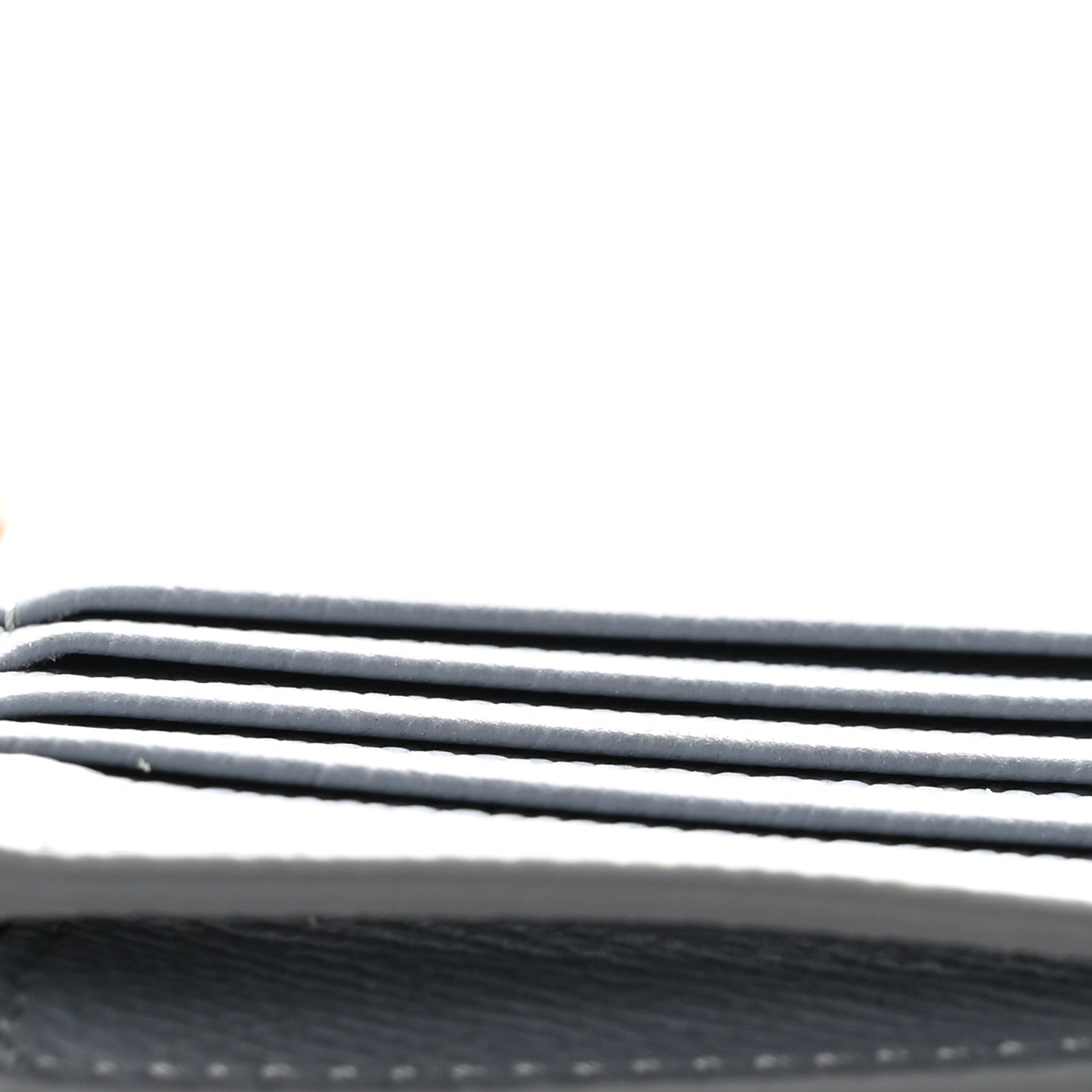 Celine Grained Calfskin Zipped Card Holder Grey 9 of 9